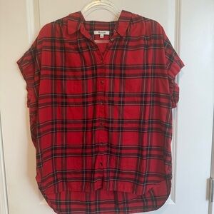 Madewell Size L Central  Shirt Dahl Plaid